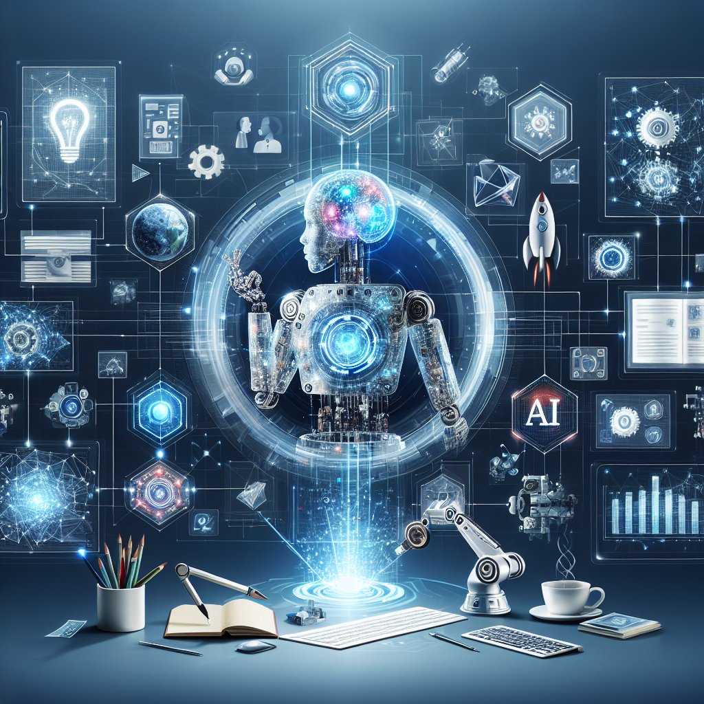 Illustration showing process or workflow illustration related to The Future of AI Automation in Business